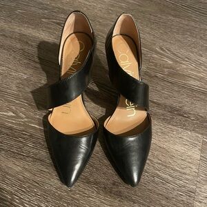 Calvin Klein Gella Black Pointed Pump High Heel 5.5M
